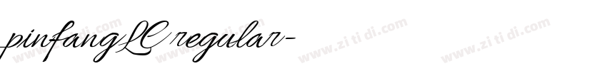 pinfangLC regular字体转换